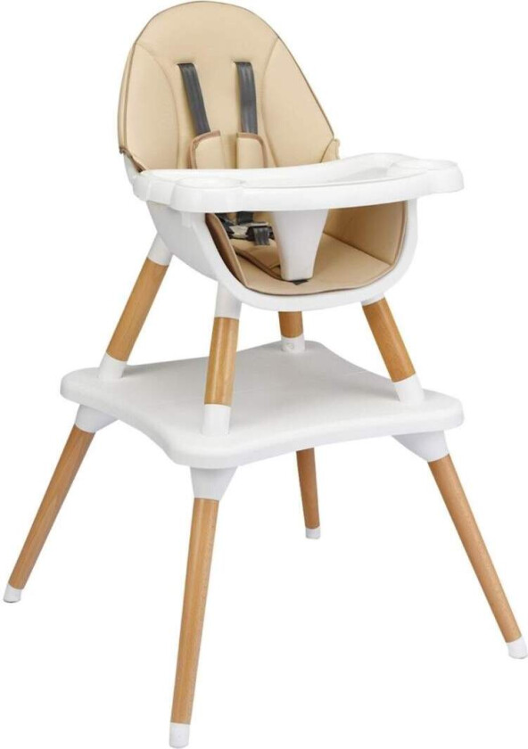 4-i-1 konvertibel barnestol med sikkerhetssele