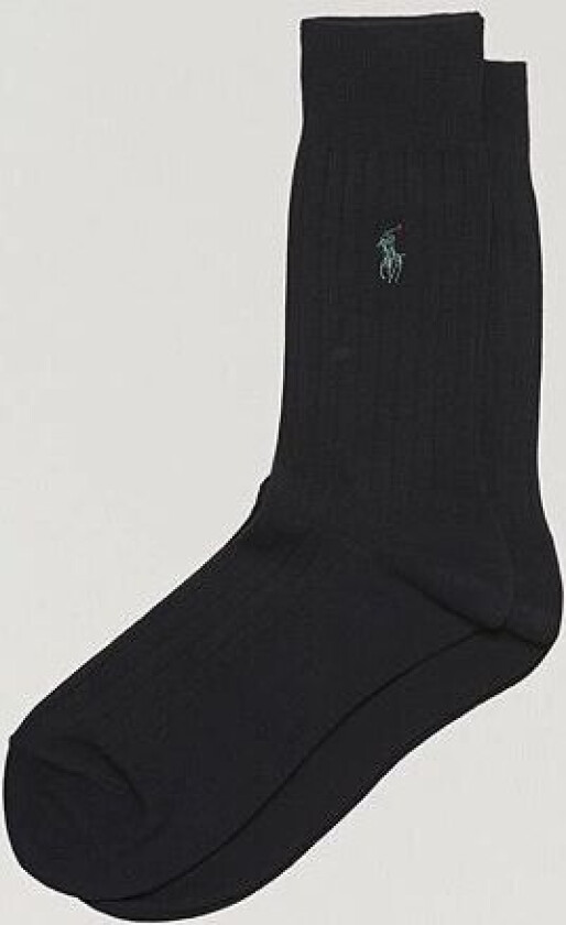 Polo Ralph Lauren 2-Pack Egyptian Cotton Socks Black