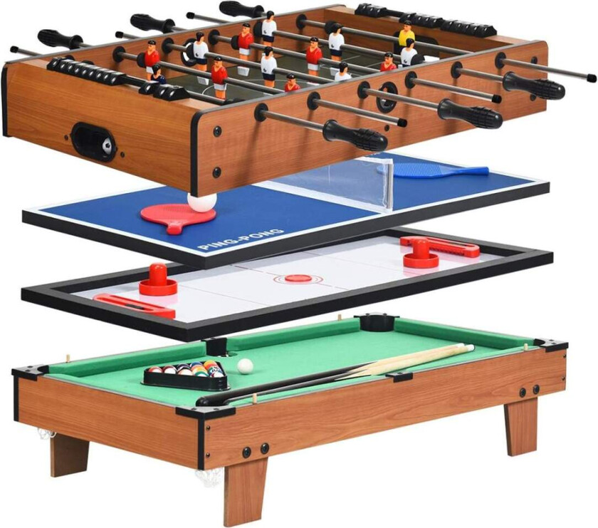 Bilde av 4-i-1 spillebord – Fotball, bordtennis, biljard, hockey