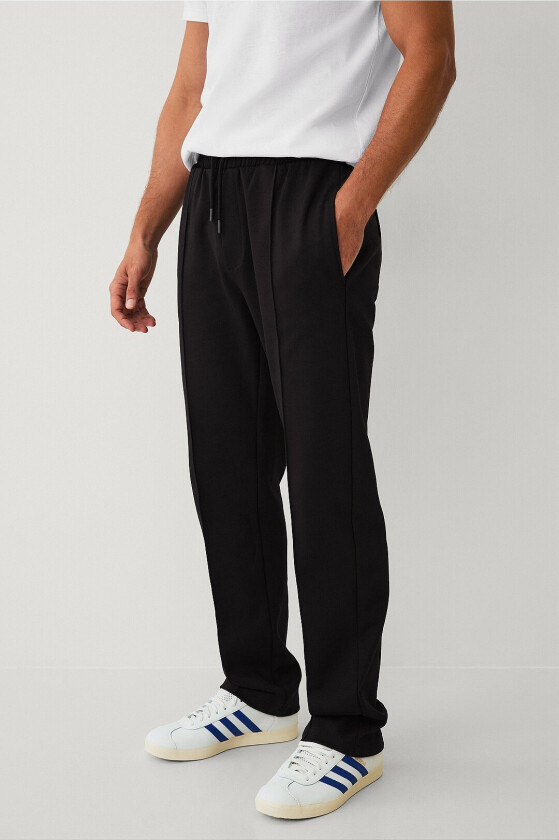 Sweatpants med press - Svart