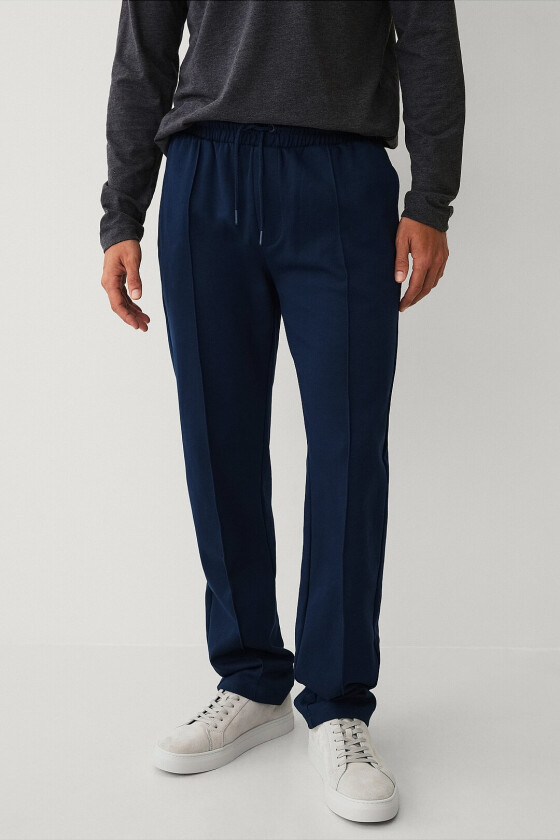 Sweatpants med press - Blå