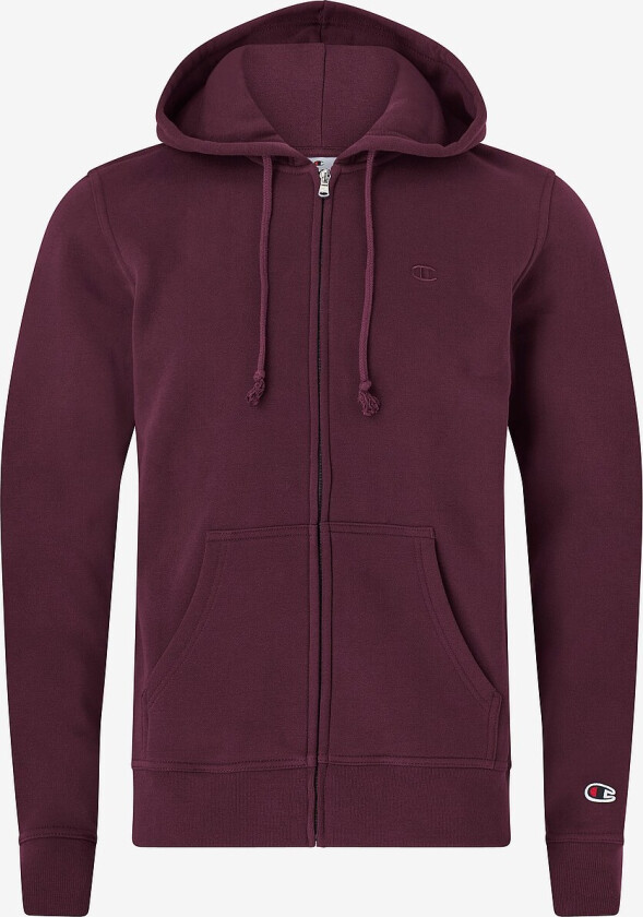 Hettegenser Full Zip Hoodie Sweatshirt - Rød
