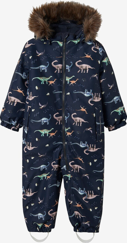 Vinter-overall nmmSnow10 Suit Aop - Blå