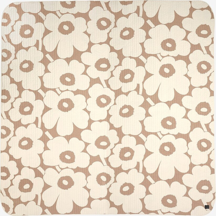 Sengeteppe Unikko 260x260 cm - Beige