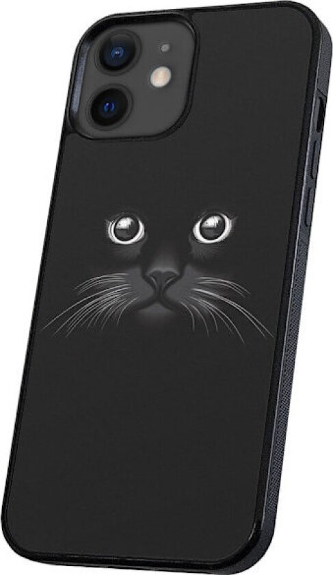 iPhone 12/12 Pro - Deksel/Mobildeksel Svart Katt