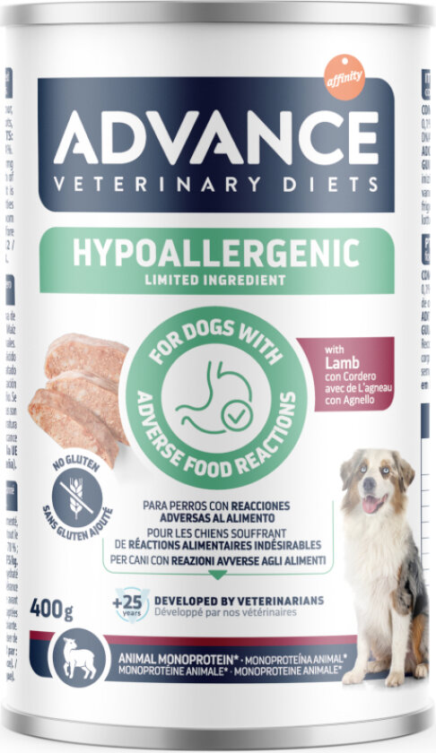 Advance Veterinary Diets Hypoallergenic - Lam (400 g)