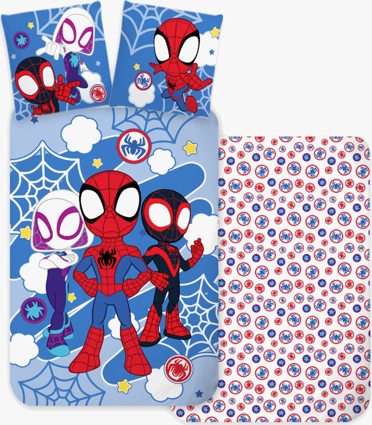 Spidey and His Amazing Friends Sengesett 140x200 - Sengesett - 100% Bomull