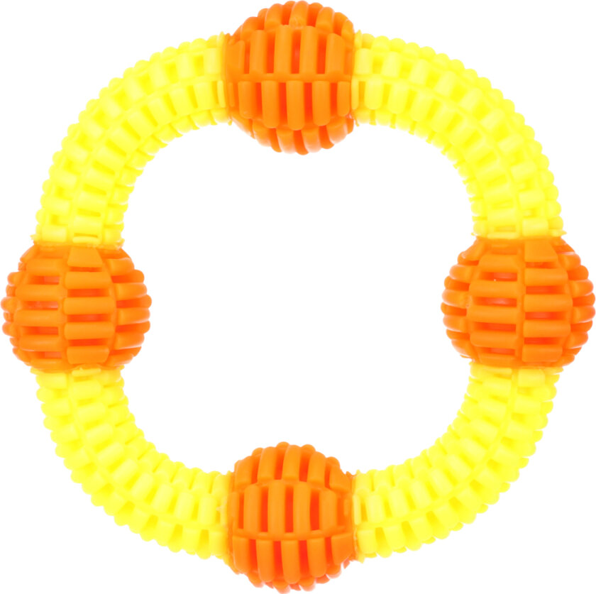 hundeleketøy Lipa ring med baller - Ø 19 x H 4,9 cm
