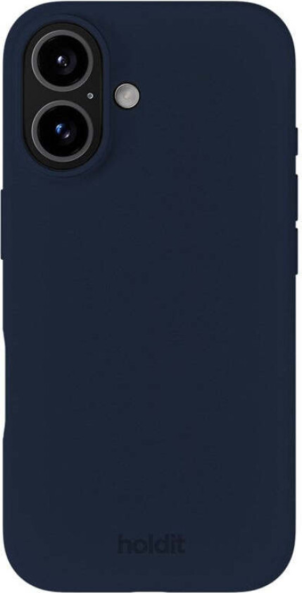 iPhone 16 Soft Touch Silikon Deksel - Midnight Blue