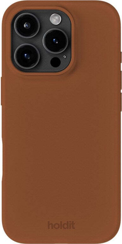 iPhone 16 Pro Soft Touch Silikon Deksel - Almond Brown