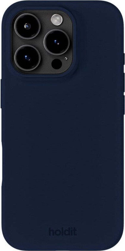 iPhone 16 Pro Max Soft Touch Silikon Deksel - Midnight Blue