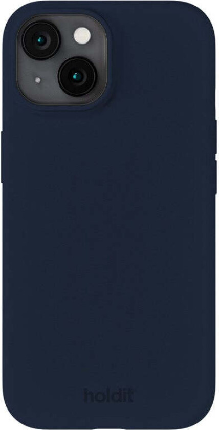 iPhone 15 Soft Touch Silikon Deksel - Midnight Blue