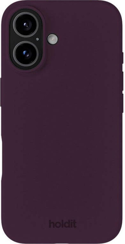 iPhone 16 Soft Touch Silikon Deksel - Deep Plum