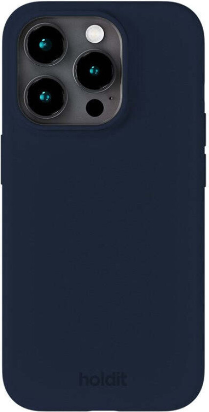 iPhone 15 Pro Soft Touch Silikon Deksel - Midnight Blue