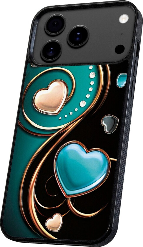iPhone 17 Pro Max - Deksel/Mobildeksel Hjerter