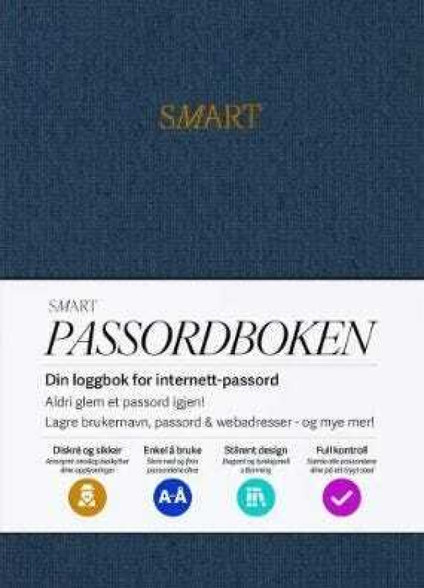 Passordboken glem aldri et passord igjen