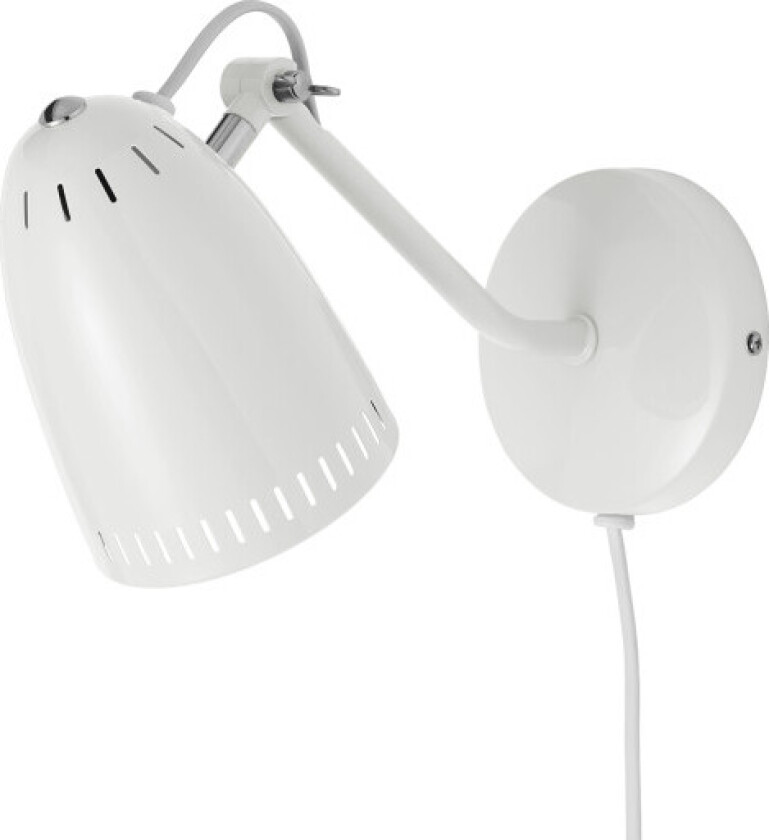 Dynamo vegglampe, hvit