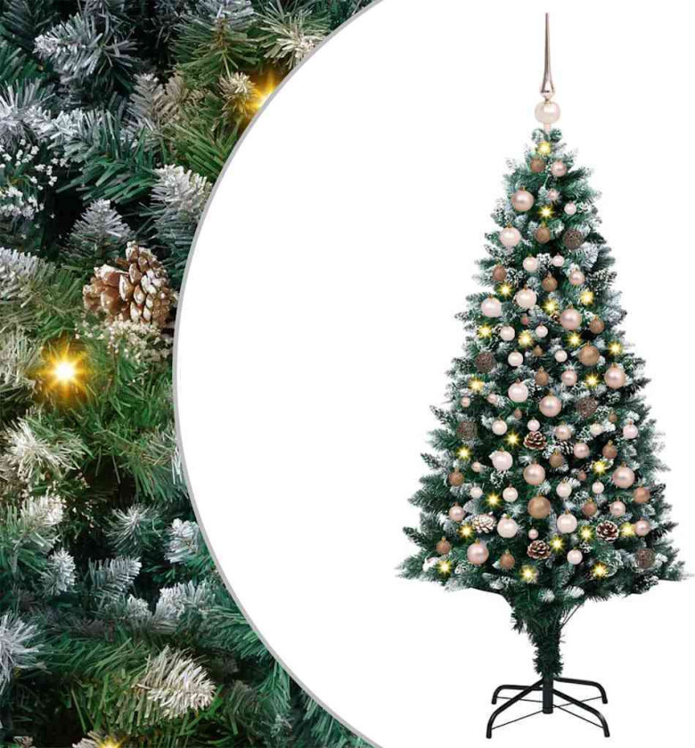 Kunstig juletre med stativ grønn 180 cm PVC