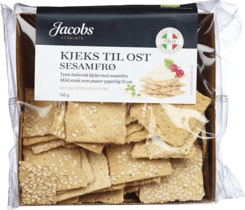 Kjeks til Ost Hvete Sesam 100g
