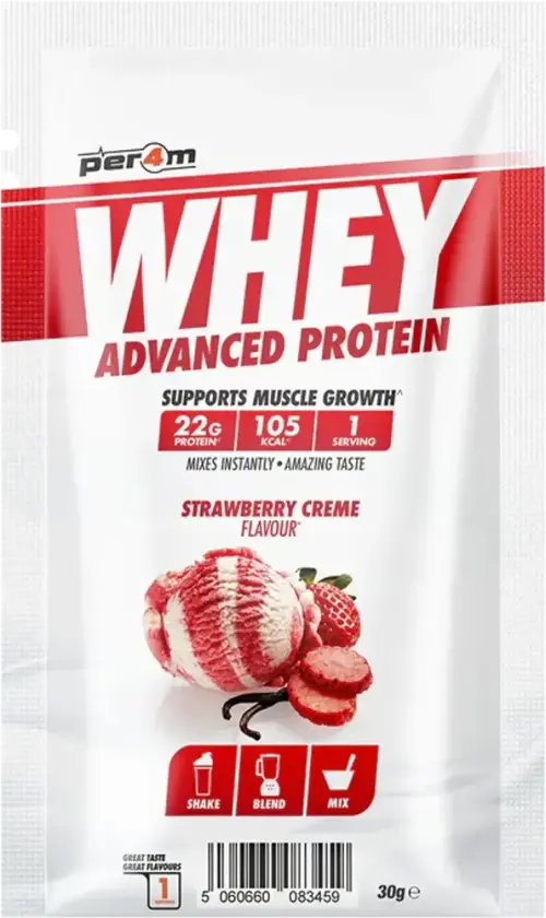Whey Advanced Protein - 30g Porsjonspose - Strawberry Creme