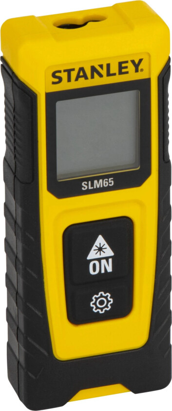Stanley SLM65, Laseravstandsmåler, Matrise Skriver, m, Sort, Gult, Digitalt, LCD, 20 m