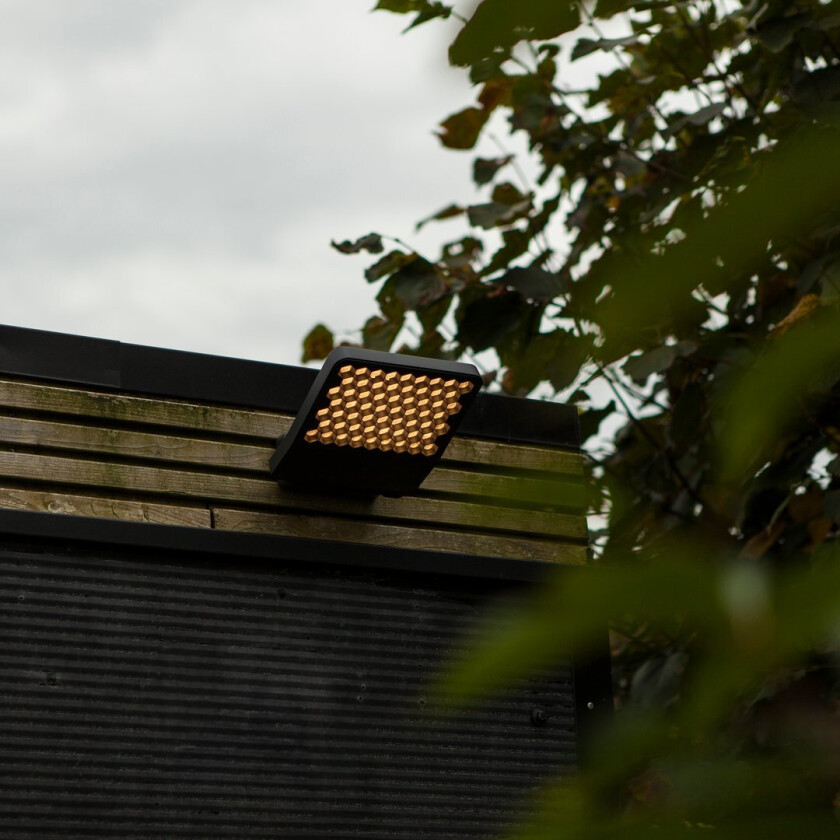 LUTEC ATLANTIS MEDIUM LED VEGGLAMPE 1 LYS MØRKEGRÅ 4000K