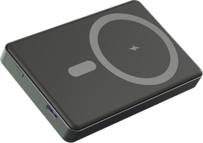 PQCW-10010 Powerbank 10.000mAp Nødlader - Grey - 10000 mAh