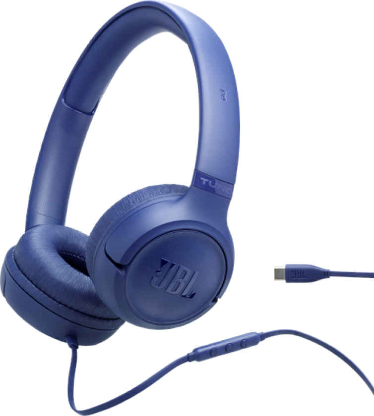Tune 530C Wired USB-C On-ear Headphones Blue