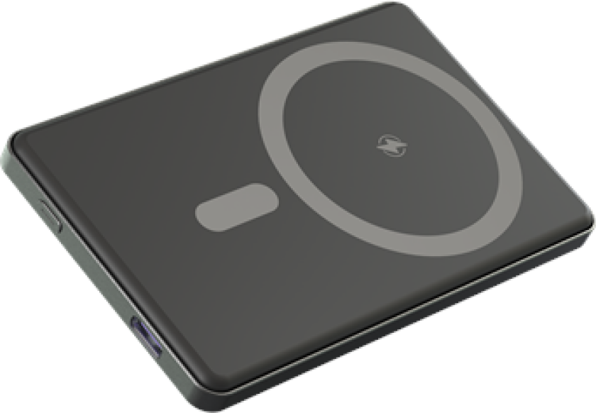 PQCW-5010 Powerbank 5000mAh Nødlader - Grey - 5000 mAh