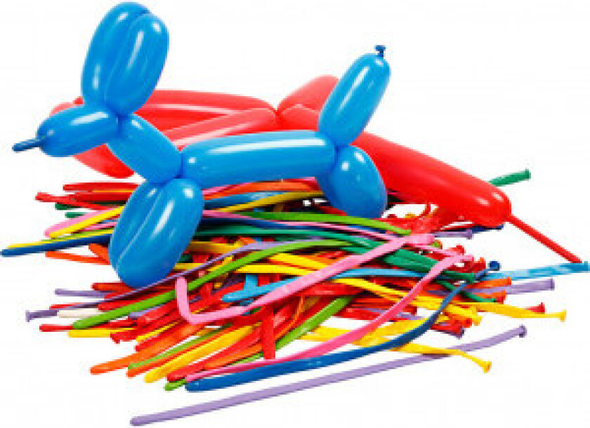 Ballonger, L: 152 cm, 100 stk., ass. Farger