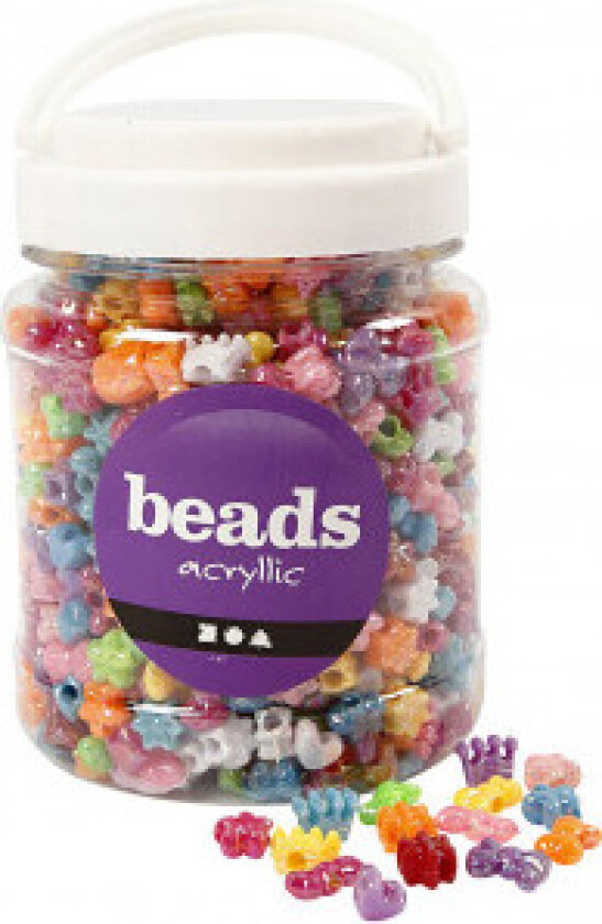 Figurmiks, dia. 10 mm, hullstr. 3 mm, ass, farger, 380 g, 700 ml, ca 1