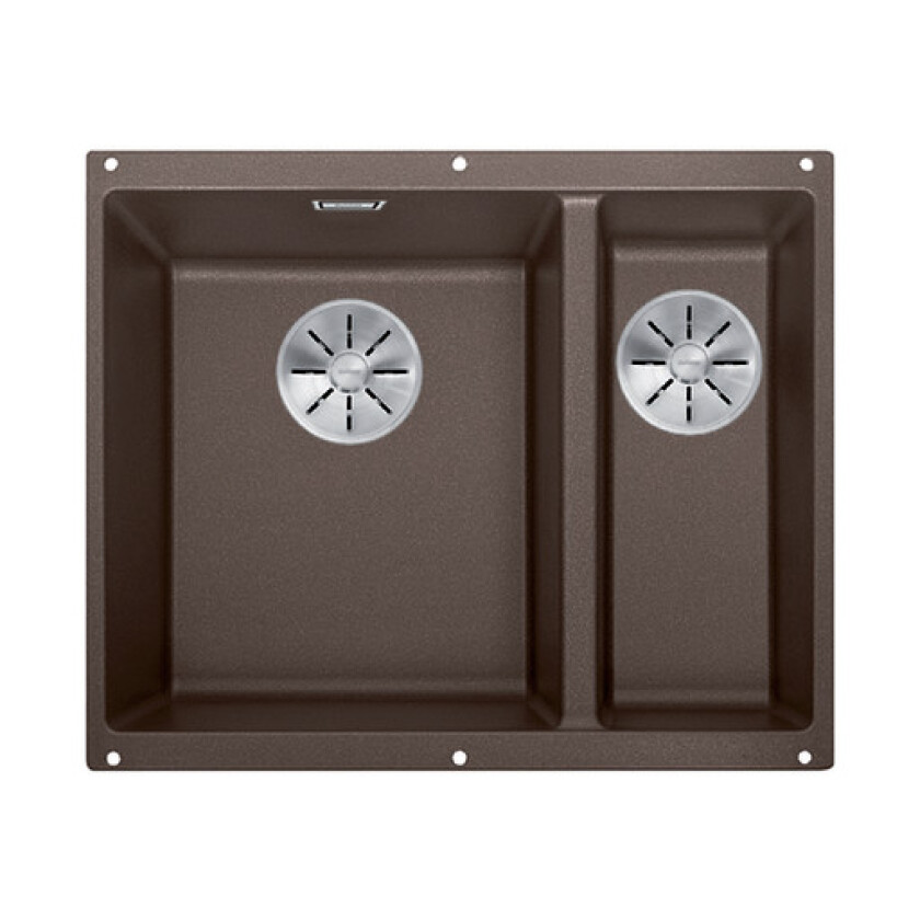 Subline 340/160-U kjøkkenvask, 55,5x46 cm, brun