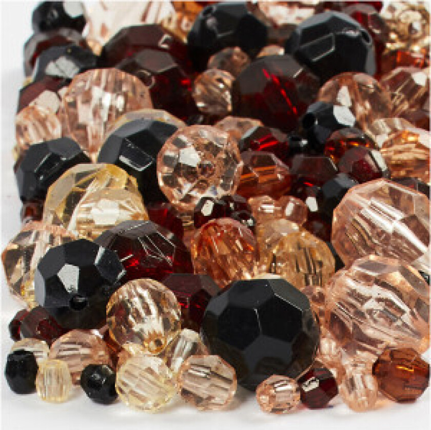 Harmoni fasettperlemiks, str. 4-12 mm, hullstr. 1-2,5 mm, gyllen harmo