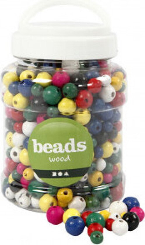 Treperler, ass. farger, 175 g, dia. 8+10+12 mm, hullstr. 2-2,5 mm, 400