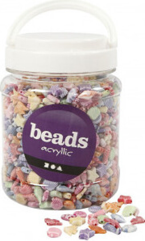 Pastellfargemiks, størrelse 9-12 mm, hullstørrelse 1,2 mm, 700 ml/1 ts