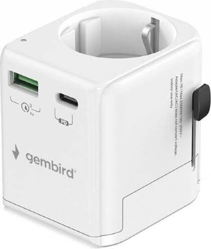 Bilde av Grounded universal travel power adapter - 20W