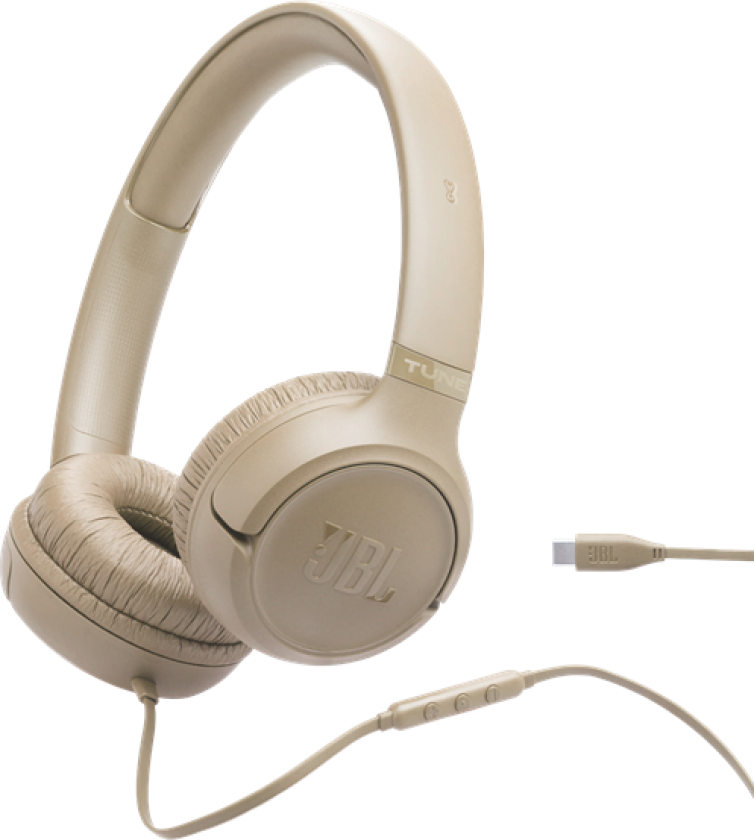 Tune 530C Wired USB-C On-ear Headphones Beige