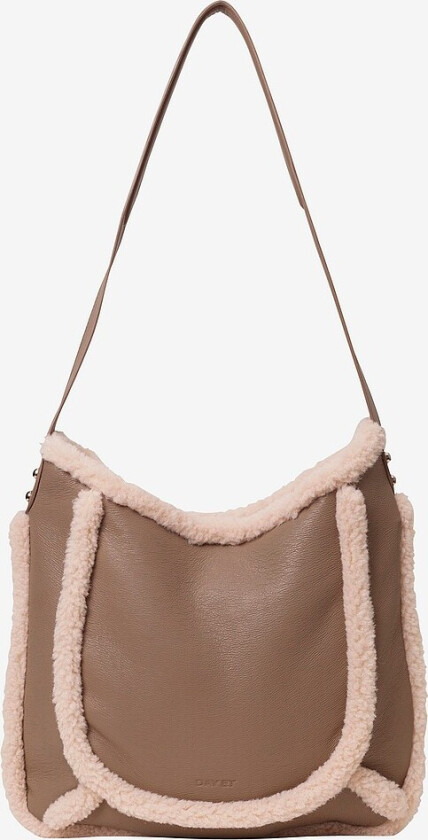 Skulerveske Day Faux Shearling - Grå