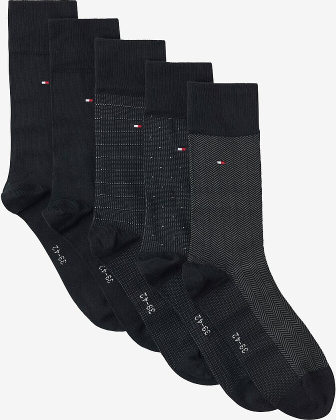Sokker TH Men Herringbone Dot 5-pakning - Svart
