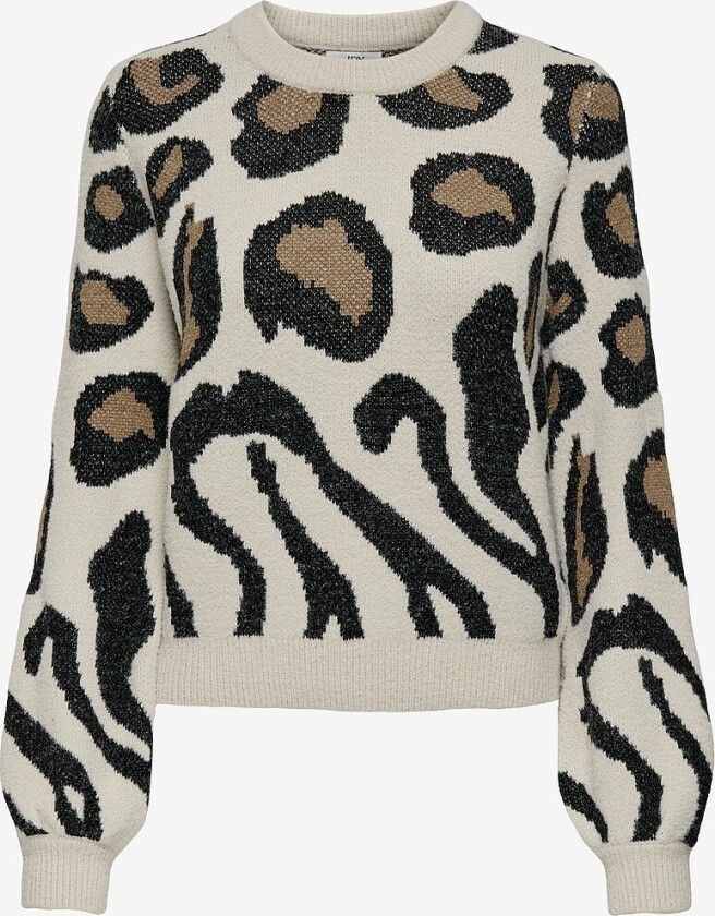 Pullover jdyLorraine Animal L/S Pullover Knt - Grå