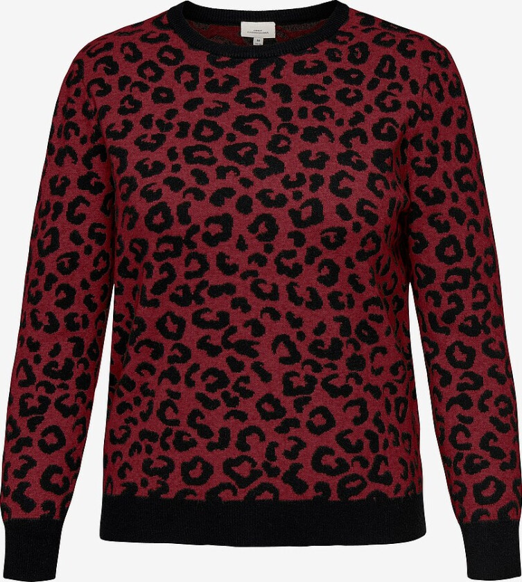 Pullover Caribi JQ LS O-neck Knt - Rød