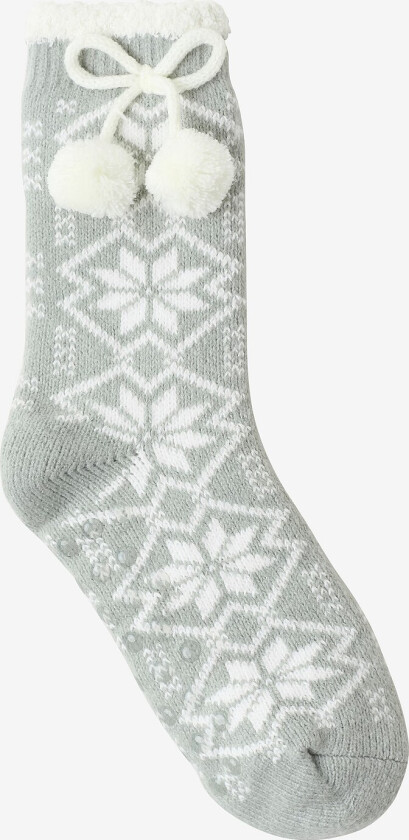 Sokker Ingrid Lined Anti-slip - Grå