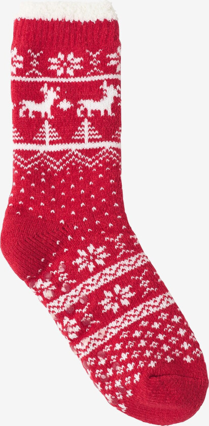 Sokker Holidays Lined Anti-slip - Rød