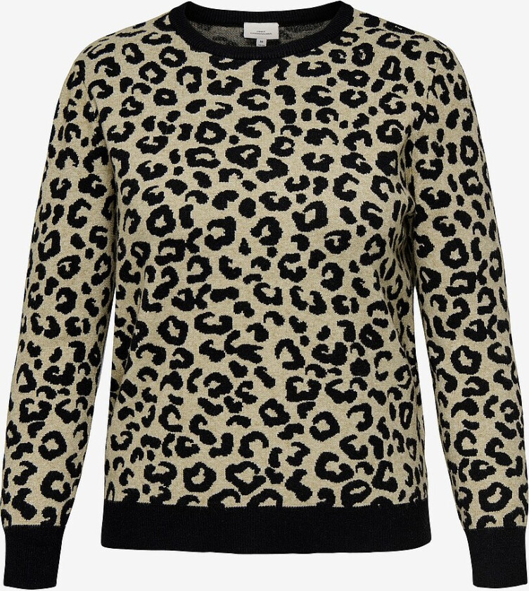 Pullover Caribi JQ LS O-neck Knt - Svart