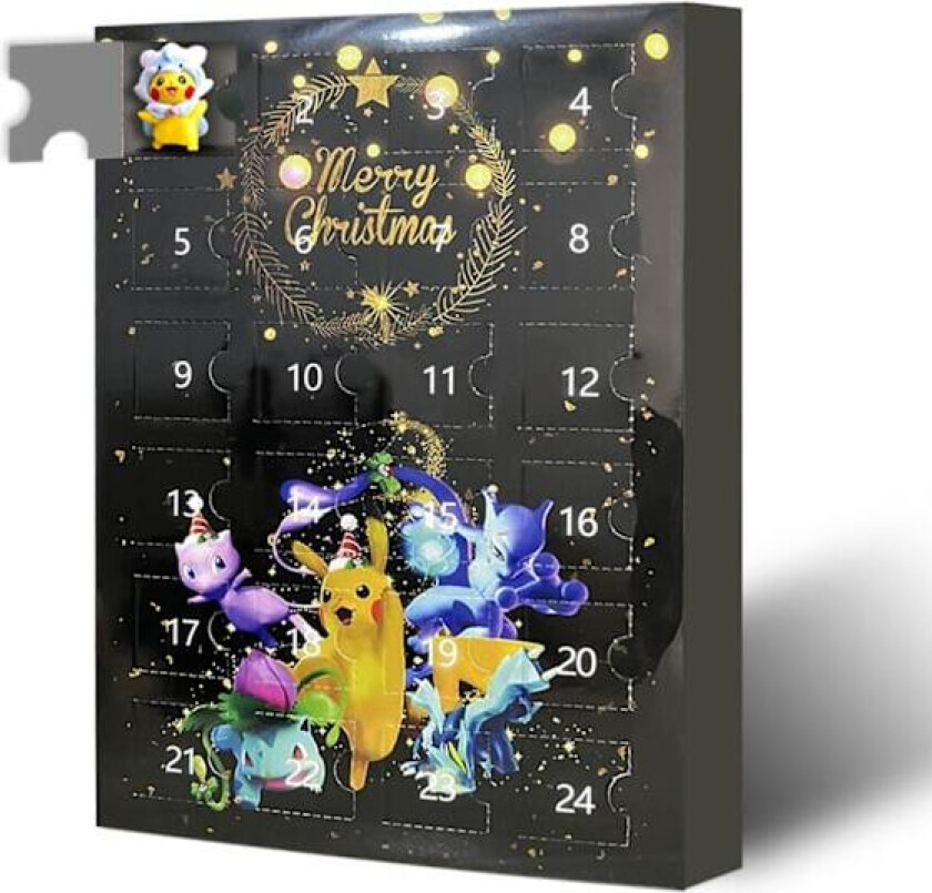 pocket monster Adventskalenderboks 24 deler Juleblindsboks