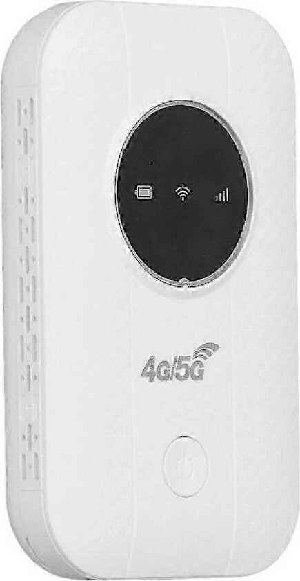 LTE 4G 5G Modem Router, 300 Mbps Hotspot Opptil 10 Enheter, SIM-kortspor, 2100mAh Batteri, for Reise