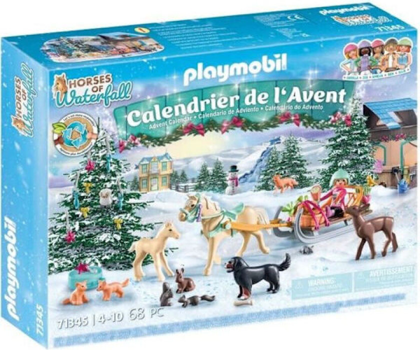 PLAYMOBIL 71345 Adventskalender - Hestesport - Julens magi - 24 overraskelser å oppdage i påvente av julen