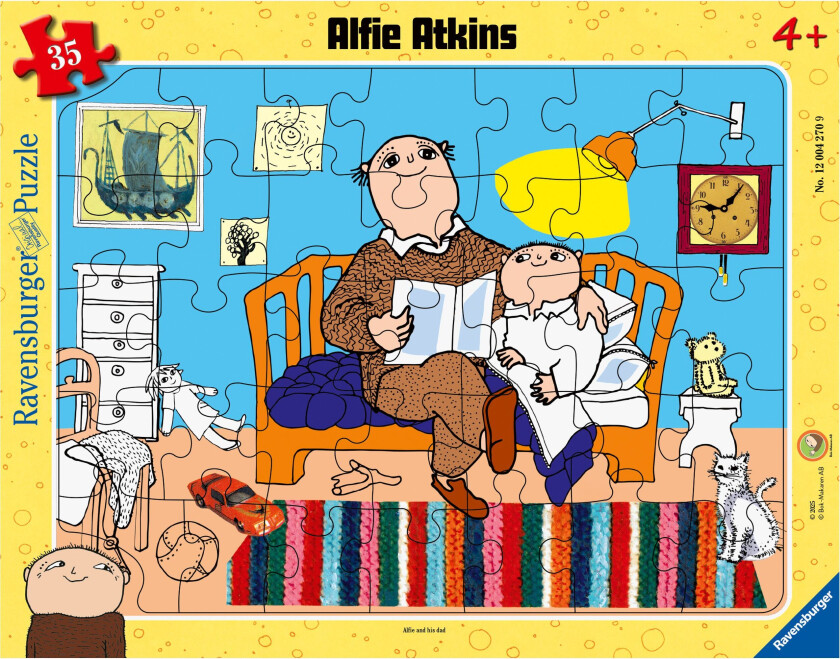 Albert Åberg Puslespill 35 Brikker - Barnepuslespill