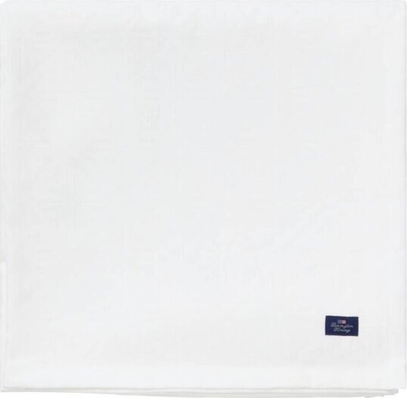 Bomullsduk jacquard 150x350 cm hvit