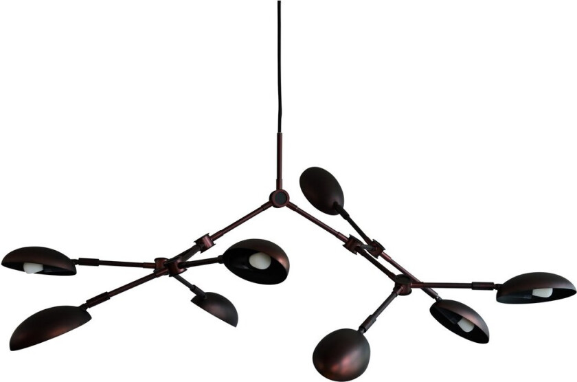 Drop Chandelier lysekrone mini Burned black